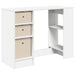 Birou cu sertar cu raft Alb 100 x 40 x 75 cm Lemn compozit - WALTI WALTI