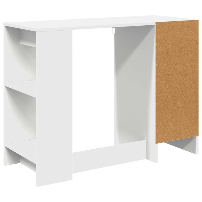 Birou cu sertar cu raft Alb 100 x 40 x 75 cm Lemn compozit - WALTI WALTI