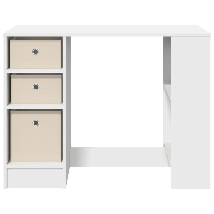 Birou cu sertar cu raft Alb 100 x 40 x 75 cm Lemn compozit - WALTI WALTI