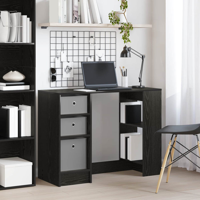 Birou cu sertar Stejar Negru 100 x 40 x 75 cm Lemn compozit - WALTI WALTI