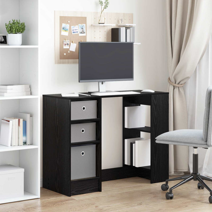 Birou cu sertar Stejar Negru 100 x 40 x 75 cm Lemn compozit - WALTI WALTI