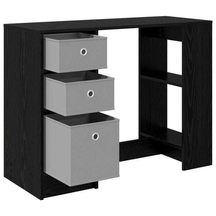 Birou cu sertar Stejar Negru 100 x 40 x 75 cm Lemn compozit - WALTI WALTI