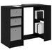 Birou cu sertar Stejar Negru 100 x 40 x 75 cm Lemn compozit - WALTI WALTI