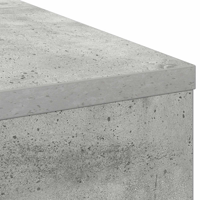 Birou cu sertar Gri din beton 100 x 40 x 75 cm Lemn compozit - WALTI WALTI