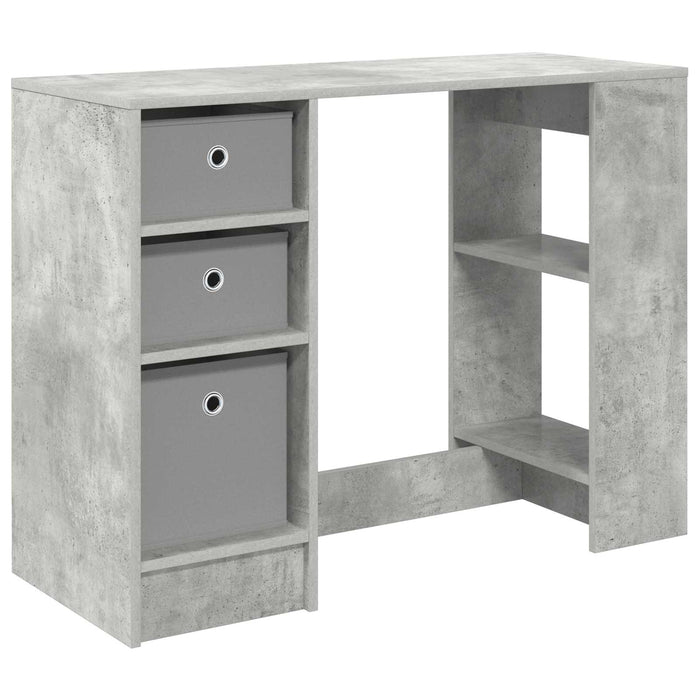 Birou cu sertar Gri din beton 100 x 40 x 75 cm Lemn compozit - WALTI WALTI