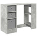 Birou cu sertar Gri din beton 100 x 40 x 75 cm Lemn compozit - WALTI WALTI