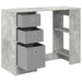 Birou cu sertar Gri din beton 100 x 40 x 75 cm Lemn compozit - WALTI WALTI