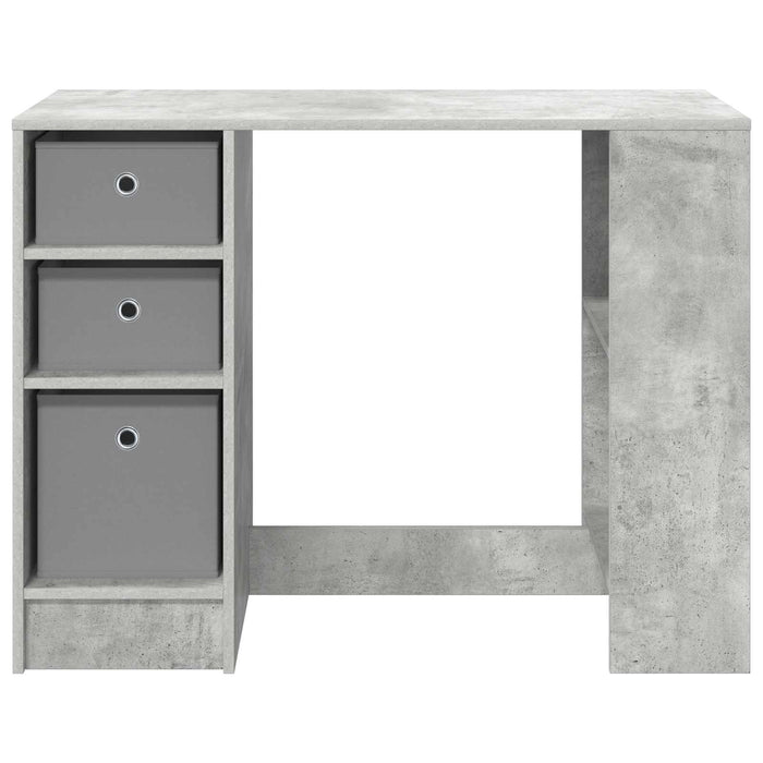 Birou cu sertar Gri din beton 100 x 40 x 75 cm Lemn compozit - WALTI WALTI