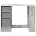 Birou cu sertar Gri din beton 100 x 40 x 75 cm Lemn compozit - WALTI WALTI