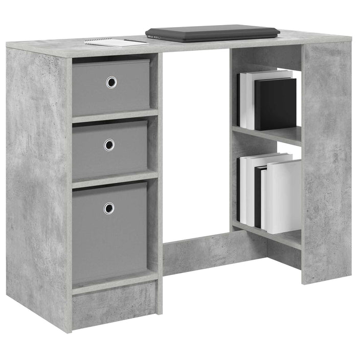 Birou cu sertar Gri din beton 100 x 40 x 75 cm Lemn compozit - WALTI WALTI