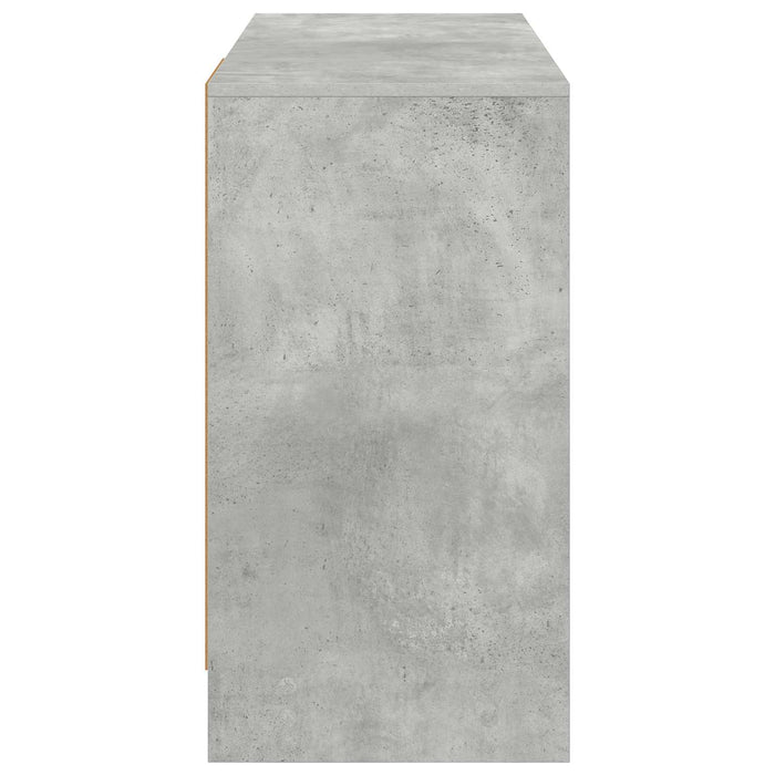 Birou cu sertar Gri din beton 100 x 40 x 75 cm Lemn compozit - WALTI WALTI