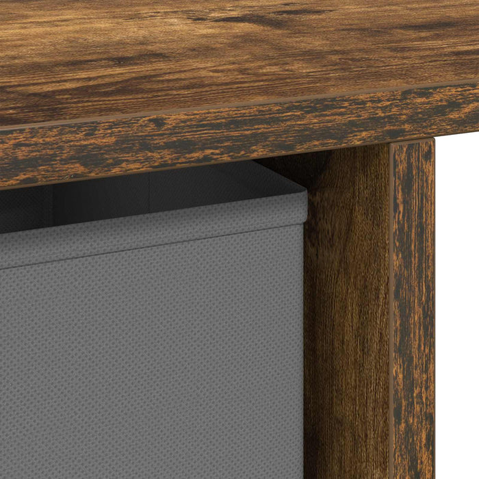Birou cu sertar Stejar fumuriu 100 x 40 x 75 cm Lemn compozit - WALTI WALTI