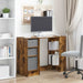 Birou cu sertar Stejar fumuriu 100 x 40 x 75 cm Lemn compozit - WALTI WALTI
