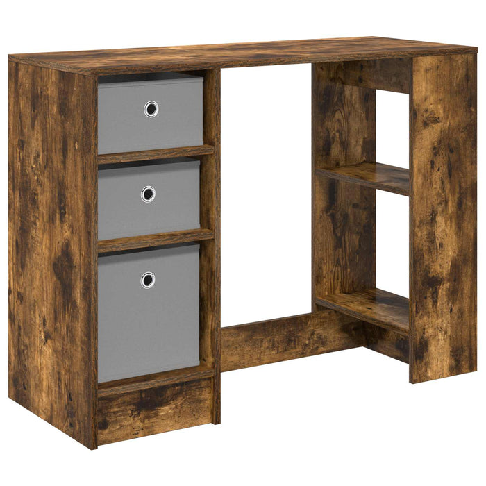 Birou cu sertar Stejar fumuriu 100 x 40 x 75 cm Lemn compozit - WALTI WALTI