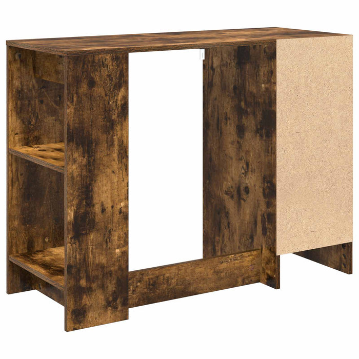 Birou cu sertar Stejar fumuriu 100 x 40 x 75 cm Lemn compozit - WALTI WALTI