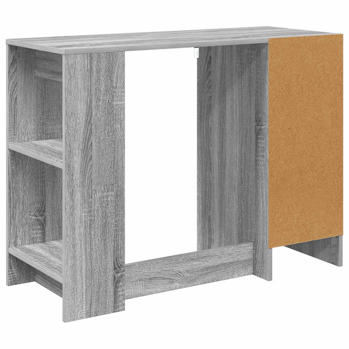 Birou cu sertar Gri Sonoma 100 x 40 x 75 cm Lemn compozit - WALTI WALTI