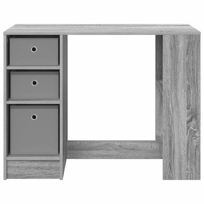 Birou cu sertar Gri Sonoma 100 x 40 x 75 cm Lemn compozit - WALTI WALTI