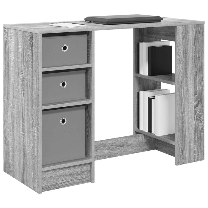 Birou cu sertar Gri Sonoma 100 x 40 x 75 cm Lemn compozit - WALTI WALTI