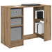 Birou cu sertar Stejar Artizanal 100 x 40 x 75 cm Lemn compozit - WALTI WALTI