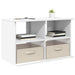 Suport pentru TV cu sertar Alb 79 x 40 x 48 cm - WALTI WALTI