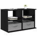Suport pentru TV cu sertar Stejar Negru 79 x 40 x 48 cm - WALTI WALTI