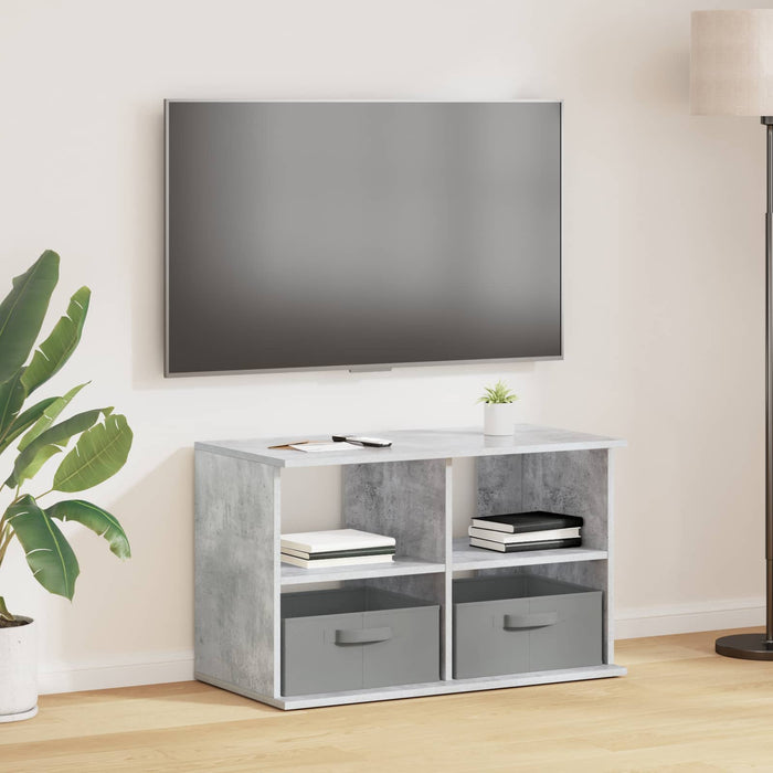 Suport pentru TV cu sertar Gri din beton 79 x 40 x 48 cm - WALTI WALTI