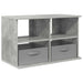 Suport pentru TV cu sertar Gri din beton 79 x 40 x 48 cm - WALTI WALTI