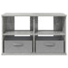 Suport pentru TV cu sertar Gri din beton 79 x 40 x 48 cm - WALTI WALTI