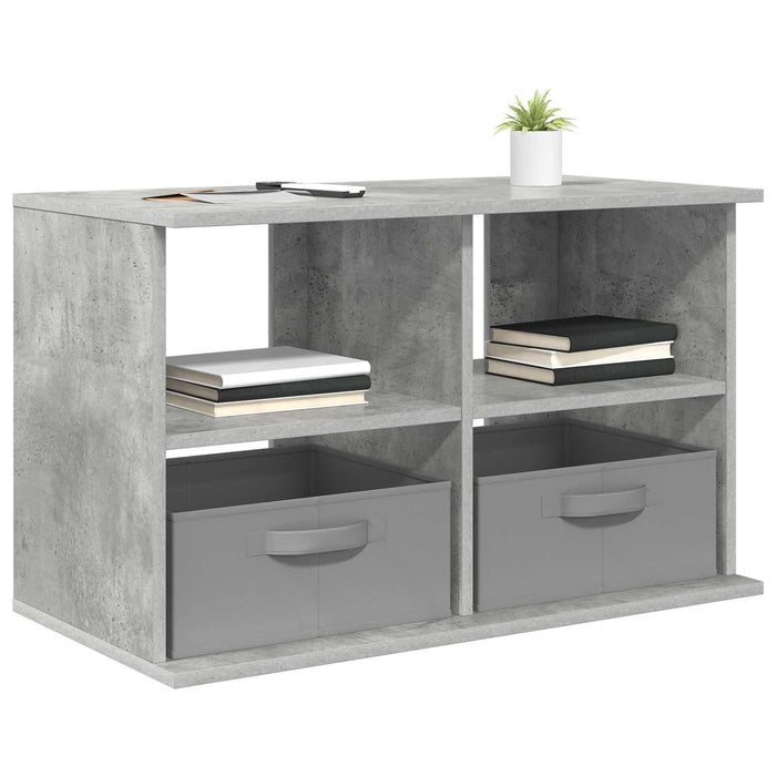 Suport pentru TV cu sertar Gri din beton 79 x 40 x 48 cm - WALTI WALTI