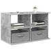 Suport pentru TV cu sertar Gri din beton 79 x 40 x 48 cm - WALTI WALTI