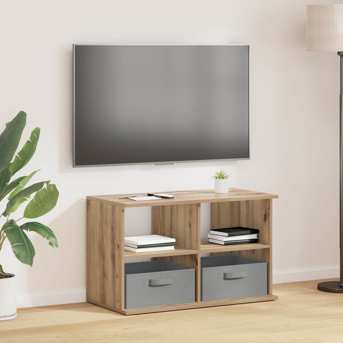Suport pentru TV cu sertar Stejar Artizanal 79 x 40 x 48 cm - WALTI WALTI