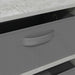 Bufet cu sertar Gri din beton 60 x 33,5 x 84 cm - WALTI WALTI