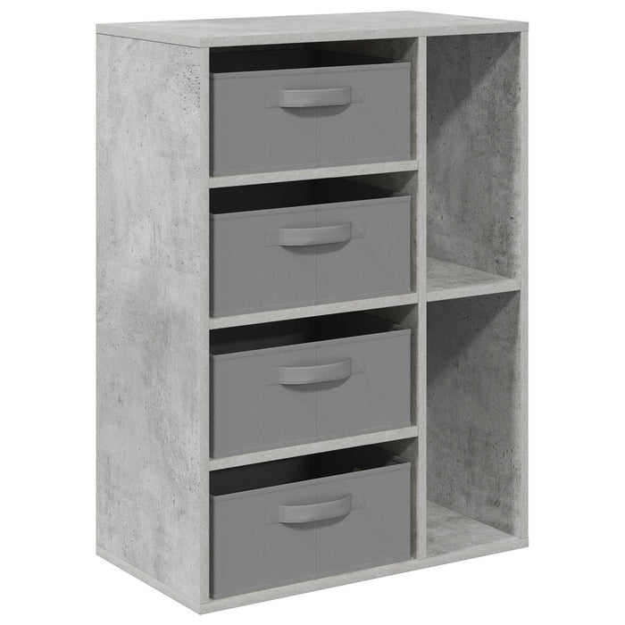 Bufet cu sertar Gri din beton 60 x 33,5 x 84 cm - WALTI WALTI