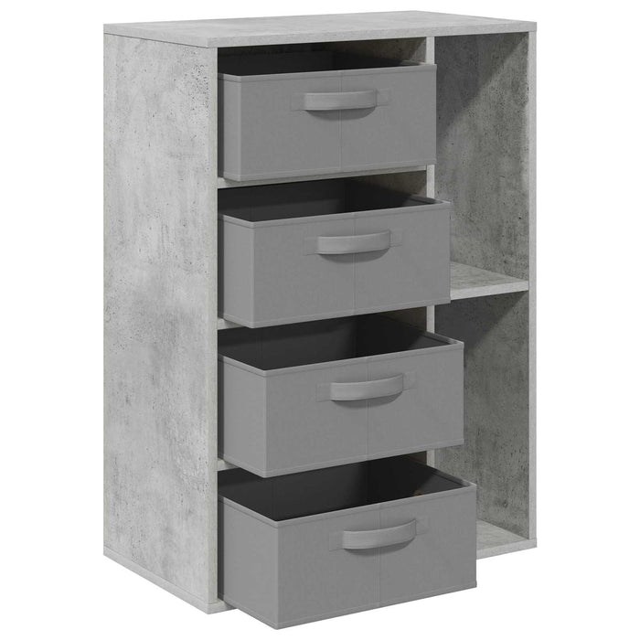 Bufet cu sertar Gri din beton 60 x 33,5 x 84 cm - WALTI WALTI