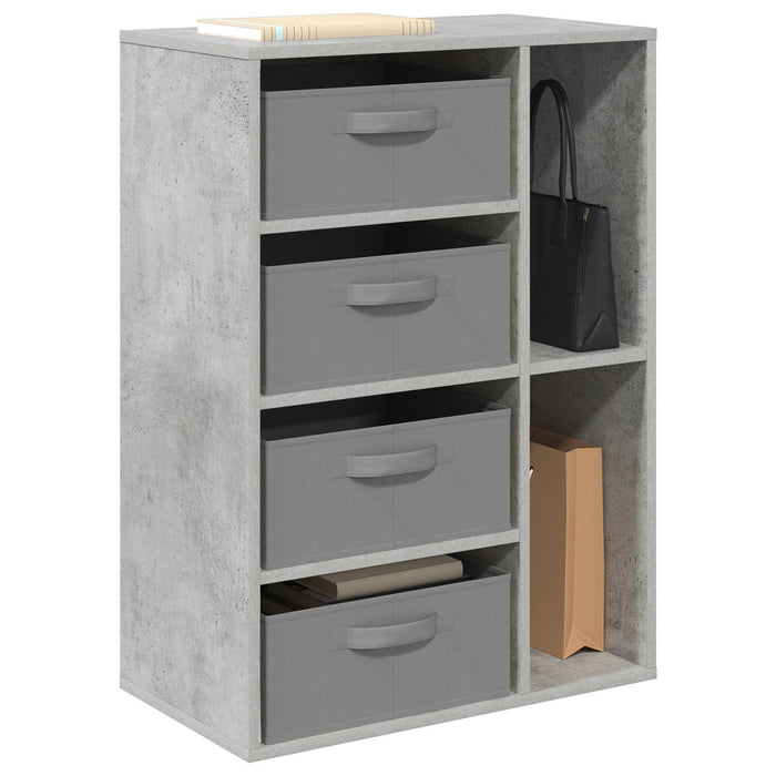 Bufet cu sertar Gri din beton 60 x 33,5 x 84 cm - WALTI WALTI