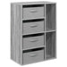 Bufet cu sertar Gri Sonoma 60 x 33,5 x 84 cm - WALTI WALTI