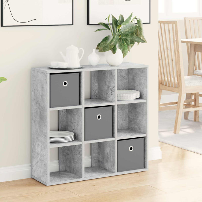 Bufet cu sertar Gri din beton 73,5 x 24 x 69,5 cm - WALTI WALTI