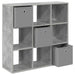 Bufet cu sertar Gri din beton 88,5 x 29 x 84,5 cm - WALTI WALTI