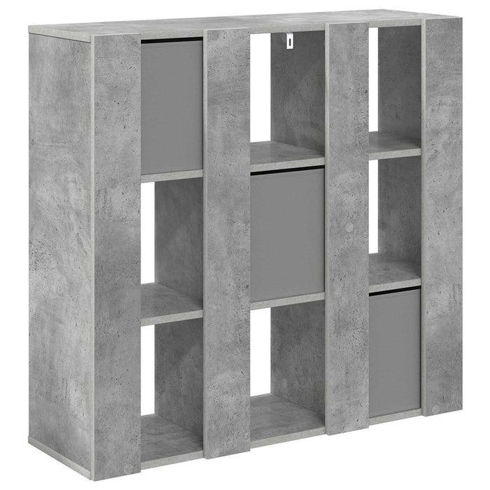 Bufet cu sertar Gri din beton 88,5 x 29 x 84,5 cm - WALTI WALTI