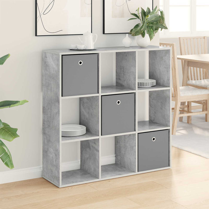 Bufet cu sertar Gri din beton 102 x 31 x 99,5 cm - WALTI WALTI