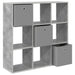 Bufet cu sertar Gri din beton 102 x 31 x 99,5 cm - WALTI WALTI