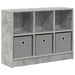 Bufet cu sertar Gri din beton 73,5 x 22,5 x 53,5 cm - WALTI WALTI