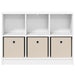 Bufet cu sertar Alb 88,5 x 27,5 x 63,5 cm - WALTI WALTI