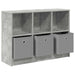 Bufet cu sertar Gri din beton 88,5 x 27,5 x 63,5 cm - WALTI WALTI