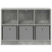 Bufet cu sertar Gri din beton 88,5 x 27,5 x 63,5 cm - WALTI WALTI