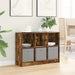 Bufet cu sertar Stejar fumuriu 88,5 x 27,5 x 63,5 cm - WALTI WALTI