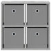 Bufet cu sertar Gri din beton 49,5 x 22 x 47 cm - WALTI WALTI