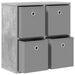 Bufet cu sertar Gri din beton 59,5 x 27 x 57 cm - WALTI WALTI