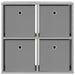 Bufet cu sertar Gri din beton 59,5 x 27 x 57 cm - WALTI WALTI