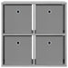 Bufet cu sertar Gri Sonoma 59,5 x 27 x 57 cm - WALTI WALTI